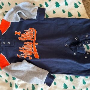 Fighting Illini Kids Bodysuit - Navy, Gray, Orange